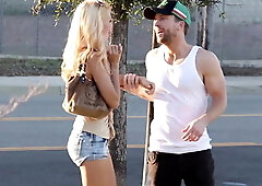 Tanned blonde needs a cock