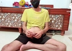 Honestly first time touching big cock