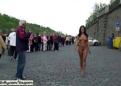 Spectacular public nudity with avid sweetheart laura and allies