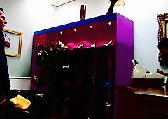 Gorgeous brunette loves to get her mouth full of tasty cum