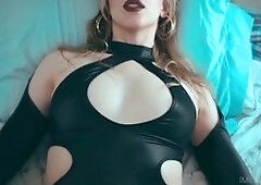 Medic with a strap-on dominates a male with futanari action