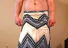 Big booty, fat ass, gay pleated skirt