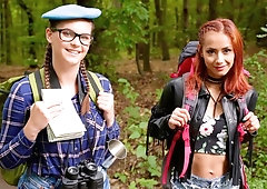 Veronica Leal and Taylee Wood are fucking with a big penis