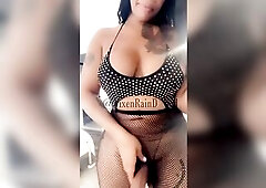 Ts Vixen rain strokes until that babe cums