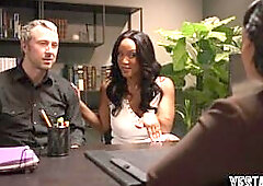 Large bazookas ebony mother I'd like to fuck and her spouse convince Oriental therapist for a three-some