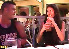 Hardcore banging in the open at night with my young gf