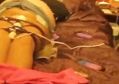 Big breasted Silvia tied up, toyed and tickled