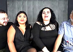 Aged pair has sex with youthful pair