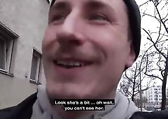 The Swiss slut has come especially to jerk Jason's knob actually hard. This babe sucks his jock in a side alley so hard that this guy can hardly 