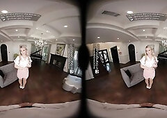 VR Bangers: Hawt Golden-haired mother I'd like to fuck Realtor Bangs Anally And Cums At a Abode Showing - VR Porn