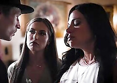 Sizzling hot 3some of lesbians Spencer Bradley and Mona Azar