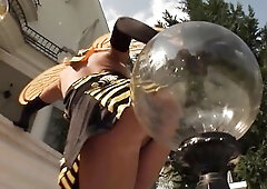 Clara and her allies have super hawt vaginas, into which they shove the huge dildos, which actually gets 'em going and makes 'em shriek with