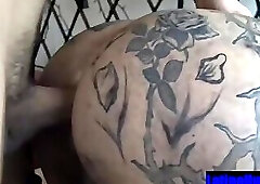 Tatted Straight Construction worker fucked by his boss