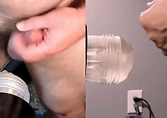 Gay fleshlight, gay masturbation, solo male