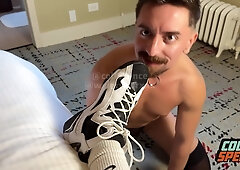 Alpha Jock Colt Spence Dominates Submissive Foot Slave Wyld Ryder Rough