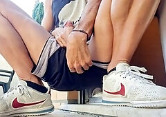 Just hotsportfitboy on Balcony