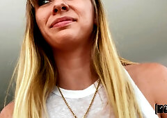 Blonde Girl in Workout Realite Sex Episode: Personal Trainer Drills - Charles Dera