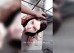 POV Tiny Trans Hotty enjoys BBC with Eye Contact