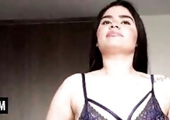 Hawt large booty Lalin cutie Rousse drank giant schlong and sexually excited teen enjoyed coarse sex