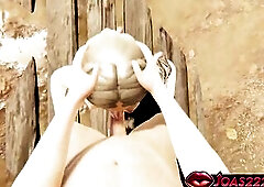 Viking Comics Angel – POV Sitting Tugjob, Sloppy Oral job & Throat Spunk fountain In CG Manga Animation