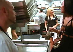 Waitresses have good mood so they are going to make it