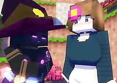 SLIPPERYT GETS! massive TITS MINECRAFT animation HD