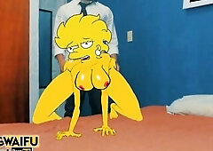 ADULT LISA SIMPSON PRESIDENT - 2D Toon Real anime #2 DOGGY STYLE Large ANIMATION Butt Butt Cosplay