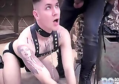 Master and slave bdsm session