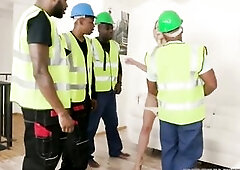 Nympho Boss Nathaly Cherie screws Four Large Ebony Dicks to pay for their construction work in this All holes drilled flick by PrivateBlack.com! Get t