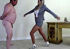 Blonde Goddess - Ball  Ballbusting