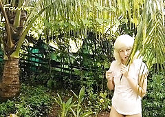 Gal Flower Undressed Whore in Her Garden