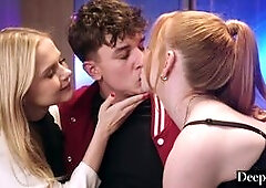 An old-fashioned milkshake date gets a twenty-first century sexual charge when a couple decides to play in public.