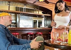 Big Tits Hot Waitress