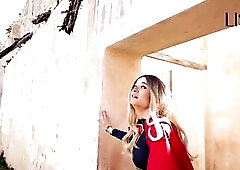 This youthful Supergirl is tricked by an grandpapa and taken to his secret lair