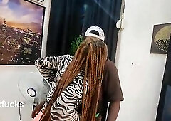 Hawt Black Tailor Tempt Her Client Into Sex For Greater amount Supplementary Money