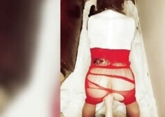 Sissy training Hand in Booty Fisting Crossdresser Self Bang Large Sex-Toy in Butt Slow and lengthy fisting with a large hand.When this chab's ins