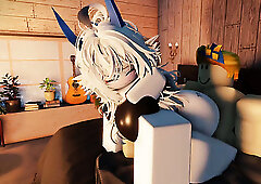 Roblox fuck movie showing some blocky blondie who takes dick