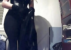 Just Playmate Pt3! Taking off my top so u can watch my silicone skin and corset!