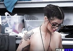 Youthful Latin babe Soldier Banged For Stealing