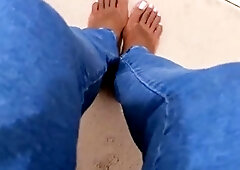Linsey Dawn solo foot fetish