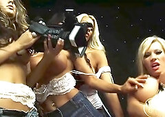 Busty mummies in lingerie get covered in cum