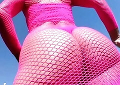 Jasmina Euro Solely Anal Facial with Mugur & Lauro Giotto outdoor teasing, body nylons, Booty Tease#two