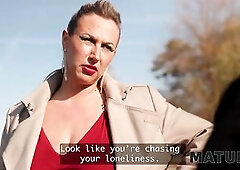 MATURE4K. Nerd tries Large Breasts for the 1st time