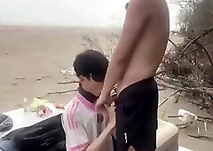 @20cm1997 - Cặp đôi Thái Bình dắt nhau ra biển chịch outdoor rồi livestream trên X