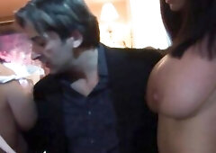 See This Guy Bang Kit Lee Then Switch His Soaked Schlong To Kat Lee!