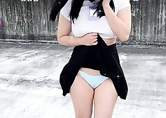 Sexy teen ebony solo toy masturbation