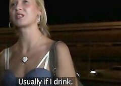 PublicAgent Hawt blond chicks gets banged outside next to the road