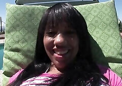 Black teen with large titties wanna ride a large ebony rod POV