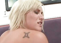 A promiscuous golden-haired with big natural bazookas seeks to demonstrate her abilities with a BBC.