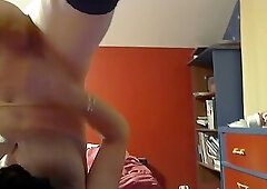 A sissy plays with herself.